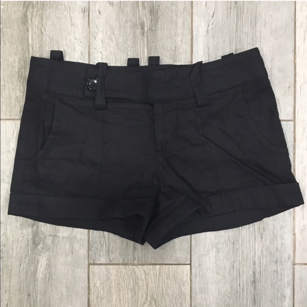 black Bebe tailored shorts